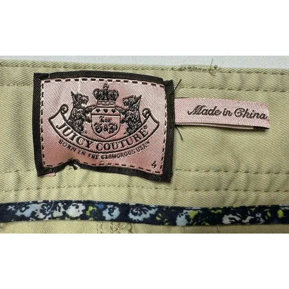 Juicy Couture Women’s Khaki Slim Fit Cargo Pants - Size 4 (32x32) - Picture 5 of 7